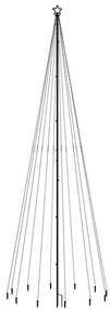 Árvore de Natal com espigão 732 luzes LED 500 cm branco quente