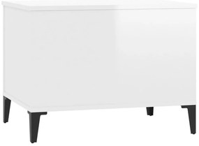 Mesa centro 60x44,5x45 cm derivados de madeira branco brilhante