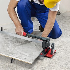 Máquina de corte de precisão para azulejos com 4 suportes ajustáveis Base espessa e estável 143 x 23 x 23 x 23 cm