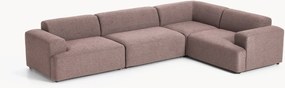 Sofá de canto comprido Melva (4 lugares)