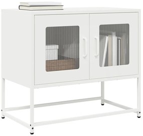 Móvel de TV 68x39x60,5 cm aço laminado a frio branco
