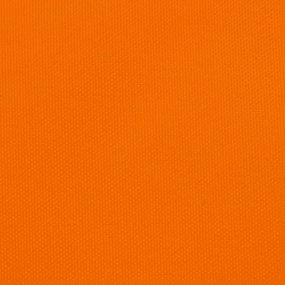 Para-sol estilo vela tecido oxford triangular 5x5x5 m laranja