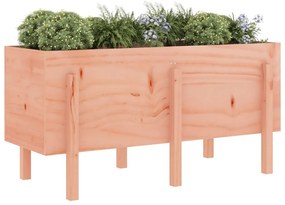 Canteiro elevado de jardim 121x50x57 cm madeira douglas maciça