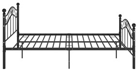 Estrutura de cama 120x200 cm metal preto