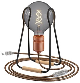 Taché Elegant abajur completo com cabo de tecido interruptor e plugue de dois pinos