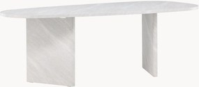 Mesa de jantar oval com efeito de pedra Grönvik, 220 x 100 cm