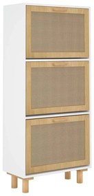 Sapateira 52x25x115 cm derivados de madeira/vime natural branco