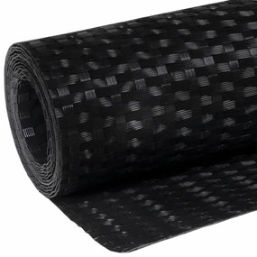Tela de varanda 500x90 cm vime PE preto