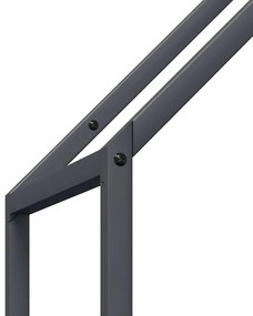 Suporte para lenha 40x25x120 cm aço laminado a frio antracite
