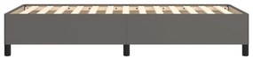 Estrutura de cama 90x200 cm couro artificial cinzento
