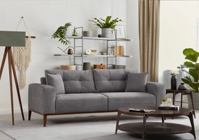 Sofá-cama de 3 Lugares Sinor – Cinzento Claro – 225x92x75 cm