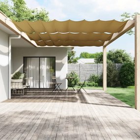 vidaXL Toldo vertical 200x360 cm tecido oxford bege