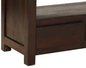 Móvel TV madeira de acácia maciça 90x30x55 cm castanho escuro