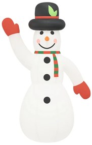 Boneco de neve insuflável com luzes LED 1000 cm