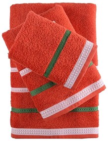 Jogo de toalhas Benetton Vermelho (4 pcs)