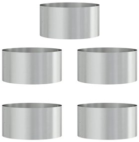 Conjunto de Vasos Galvanizados Galvanizado Aço 40 cm de diâmetro
