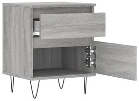 Mesas de cabeceira 2 pcs derivados de madeira cinzento sonoma