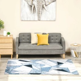 Tapete Geo Azul - 230x160cm - Design Moderno