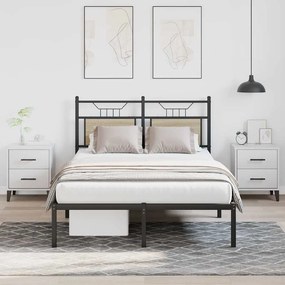 vidaXL Estrutura cama s/ colchão derivados de madeira carvalho sonoma