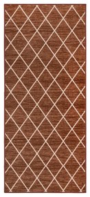 vidaXL Tapete/passadeira 80x250 cm castanho-escuro