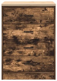 Armário de arrumação de garagem Carvalho fumado 60x51x85 cm