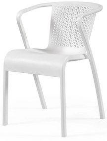 Cadeira tuga – Conjunto com 20 cadeiras de polipropileno com fibra de vidro. Cor Cinza Gelo Pastel