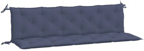 Almofadões banco jardim 2 pcs 180x50x7cm oxford azul-marinho