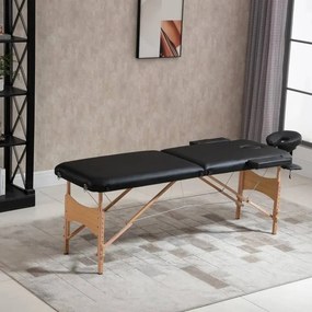 Marquesa Massage  Dobrável ´- Preto - Design Moderno