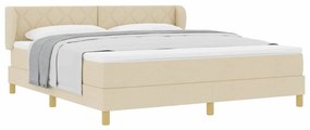 Cama Box com Colchão vidaXL - Creme - 180x200 cm - Tecido