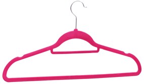 50 pcs conjunto de cabides antiderrapantes veludo rosa