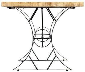 Mesa de jantar madeira de mangueira maciça 180x90x76 cm