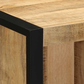 Mesa de cabeceira 40x35x40 cm madeira maciça manga áspera