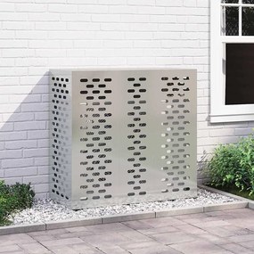 vidaXL Capa para Ar Condicionado 110x50x105 cm Aço Galvanizado