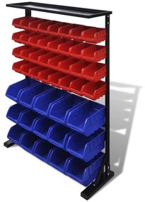 Organizador de Ferramentas Azul &amp; Vermelho para Garagem