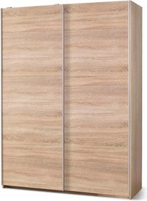 Roupeiro Cirveso 110, Carvalho sonoma, 210x153x58cm, 126.7 kg, Portas para roupeiro: Deslizante, Número de prateleiras: 5, Número de prateleiras: 5