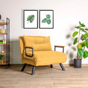Sofá-cama de 1 Lugar Sando – Mostarda – 175x60 cm
