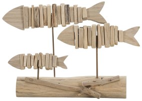 PEIXE NATUREZA 37X10X24 CM