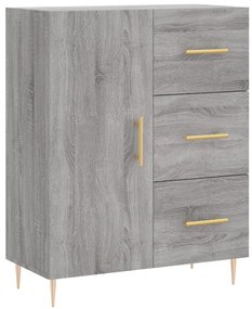 Armário alto 69,5x34x180 cm derivados de madeira sonoma cinza