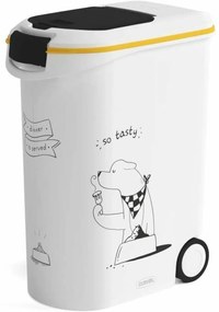 Recipiente para alimentos para animais Curver 794096 Com rodas Branco Plástico 20 kg 54 L 49,3 x 27,8 x 60,5 cm