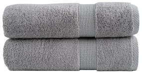Toalhas de banho premium SOLUND 2pcs 70x140cm 600 gsm cinzento