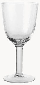Copos de vinho branco artesanais de vidro artesanal martelado, 4 uni.