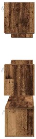 Conjunto de móvel de TV 7 pcs Madeira antiga 60 x 30 x 30 cm