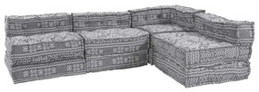 vidaXL Almofada 4 pcs Cinzento-claro 70 x 70 x 54 cm Poliéster