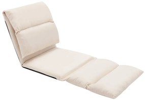 Colchão dobrável microfibra cor creme