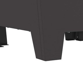 Fogo Quadrado Preto 50x50x30 cm Aço