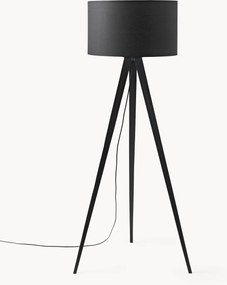 Candeeiro de pé com tripé em madeira maciça Jake