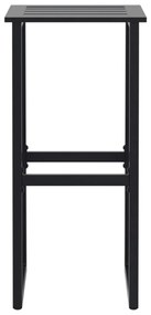Bancos de bar 4 pcs 38x38x80 cm aço revestido a pó preto