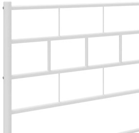 Cabeceira de cama 140 cm metal branco