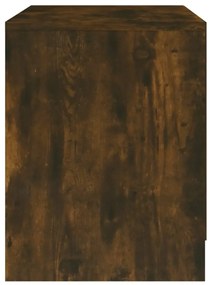 Mesa de cabeceira 2 pcs derivados de madeira carvalho fumado