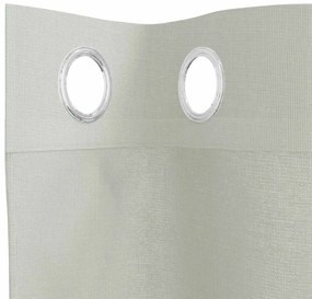 Cortinas de voile com ilhós 2 pcs cinzento-claro 140x225 cm